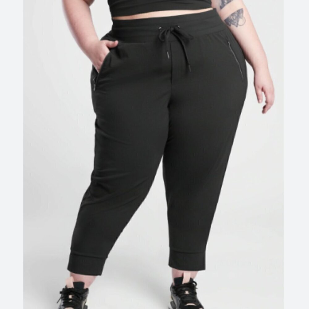 ATHLETA Women's Trekkie North Jogger Pants Black (Size 20)